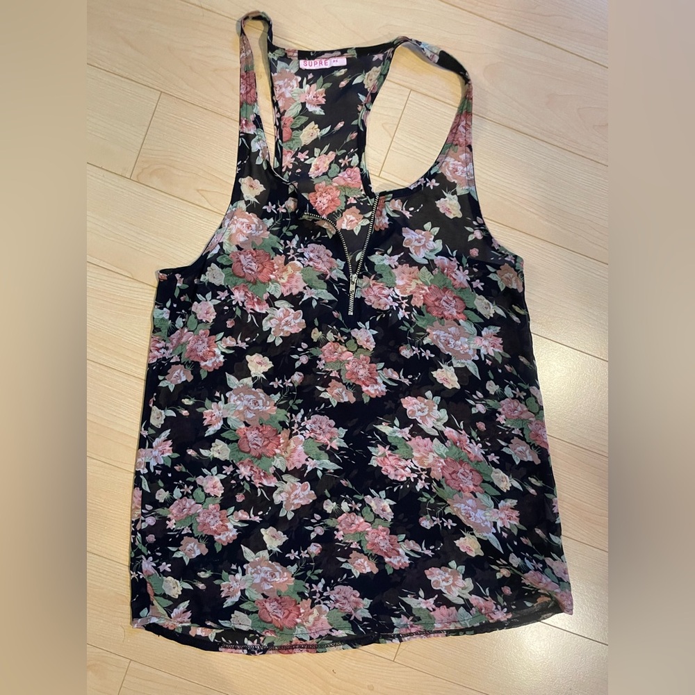 🎉 5/$20 Flower racer back tank